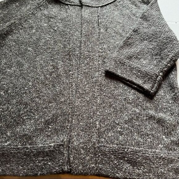 Preswick & Moore Cardigan Sweater 2X gray with metallic silver thread 3/4 sleeve - Picture 5 of 7